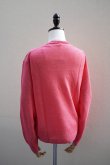 画像4: eleven 2nd MEN'S　 Fine Linen V-neck Jumper　 col.cherry (4)