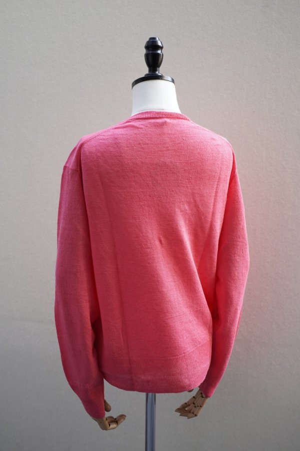 画像4: eleven 2nd　 Fine Linen V-neck Jumper　 col.cherry