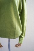 画像3: eleven 2nd　<br />Fine Linen V-neck Jumper　<br />col.Leaf Green (3)