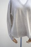 画像3: eleven 2nd MEN'S　 Fine Linen V-neck Jumper　 col.Beige (3)