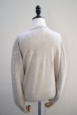 画像7: eleven 2nd MEN'S　 Fine Linen V-neck Jumper　 col.Beige (7)