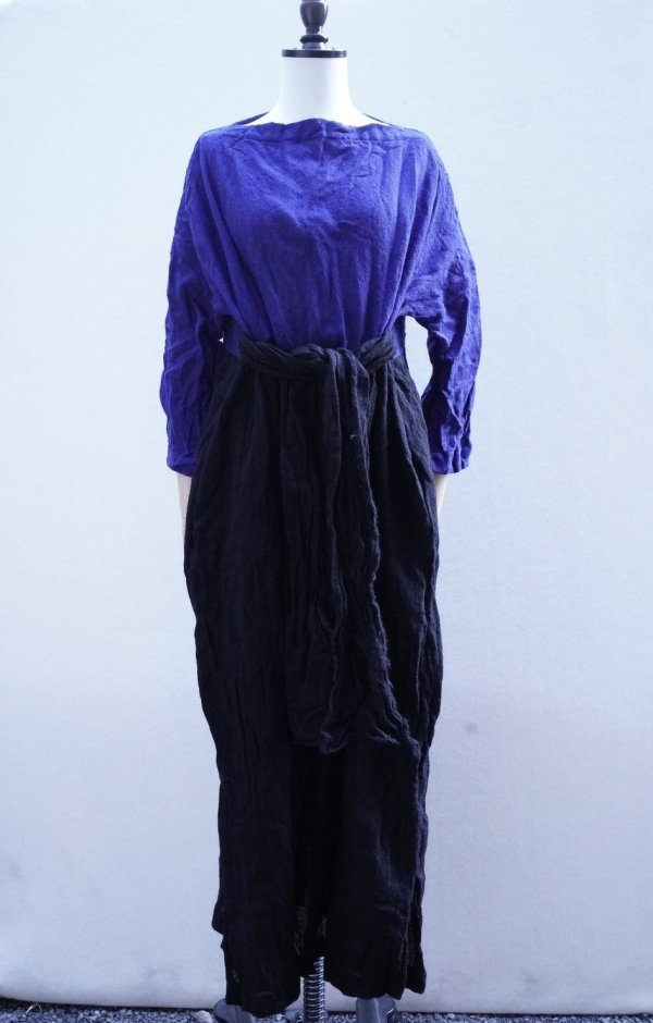 画像1: daniela gregis   abito dress lunedi stretto  navy blue /electric blue