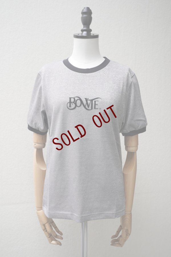 画像2: BOWTE　 ORGANIC COTTON GLITTER RINGER TEE　 col.GREY