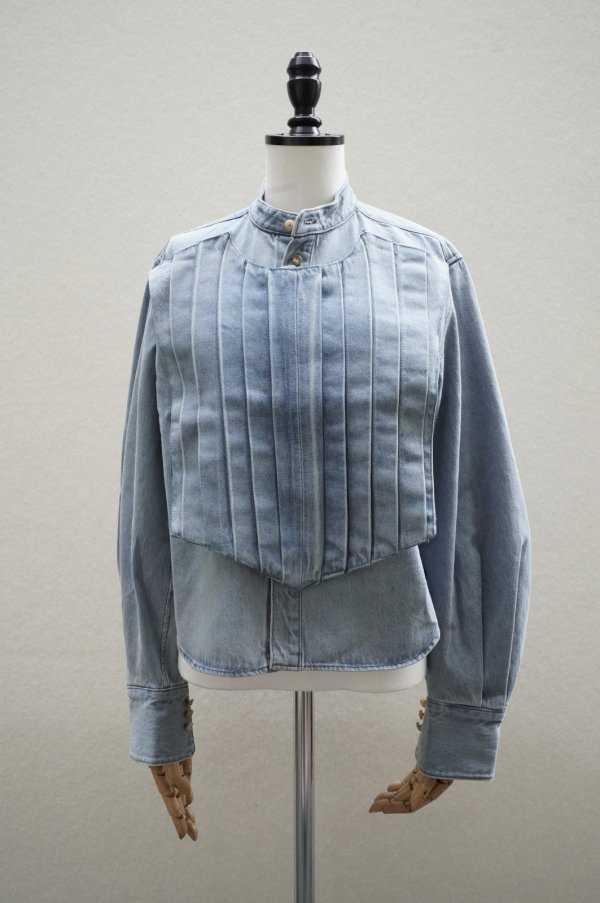 画像2: TANAKA　 DRESS SHIRT　 col.ASH BLUE