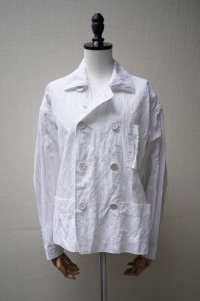 toogood　 THE COOK JACKET - CRUMPLED COTTON　  col.CHALK