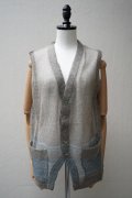 KAKAN　 MOHAIR JACQUARD VEST 　 col. BEIGE MIX