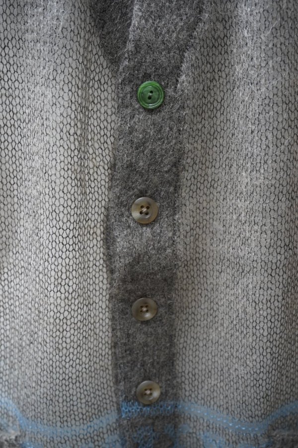 画像2: KAKAN　 MOHAIR JACQUARD VEST 　 col. BEIGE MIX