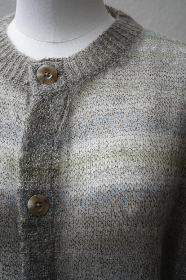 画像2: KAKAN　 MOHAIR JACQUARD CARDIGAN 　 col. BEIGE MIX