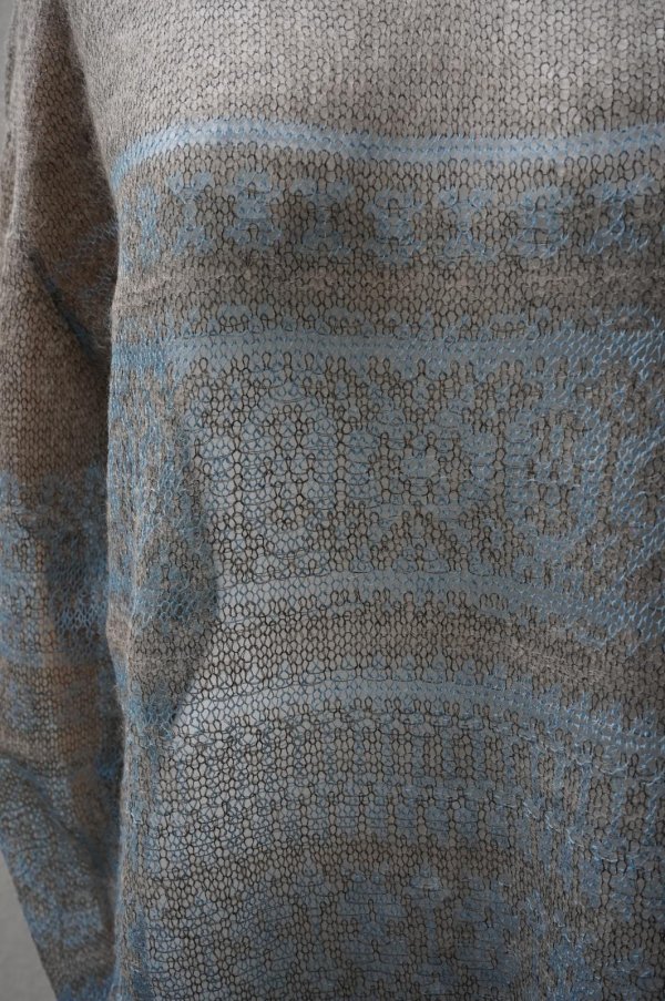 画像2: KAKAN　 MOHAIR JACQUARD PULLOVER 　 col. BEIGE MIX