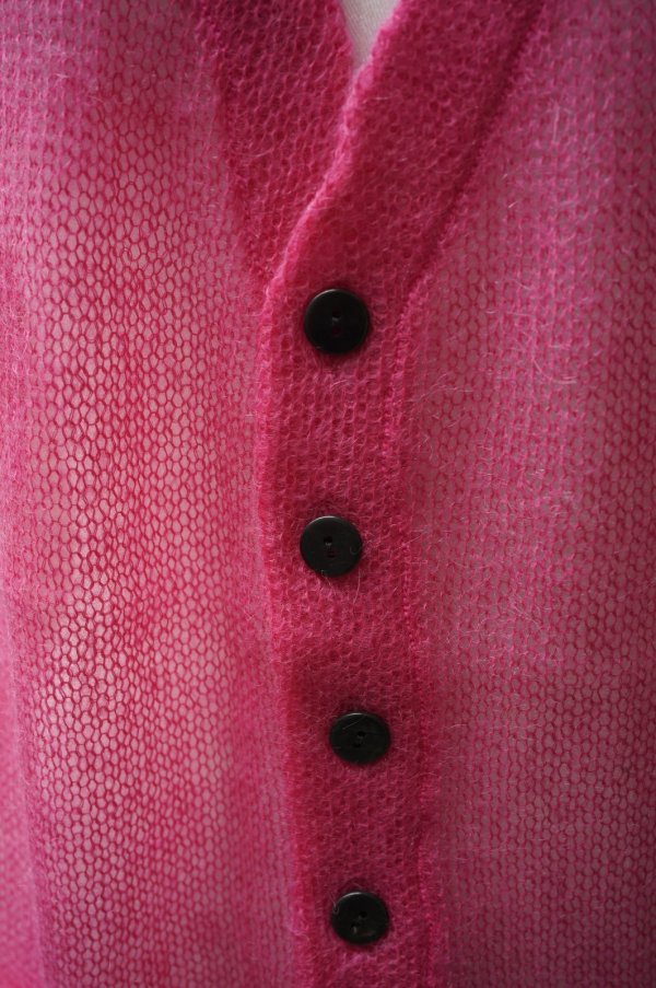 画像2: KAKAN　 MOHAIR VEST 　 col. SHOCKING PINK