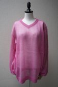 画像1: KAKAN　<br />MOHAIR PULLOVER 　<br />col. PEACH PINK (1)