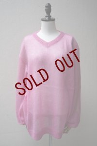 KAKAN　 MOHAIR PULLOVER 　 col. PEACH PINK