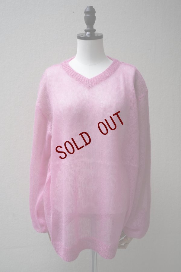 画像1: KAKAN　 MOHAIR PULLOVER 　 col. PEACH PINK