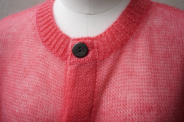 画像2: KAKAN　 MOHAIR CARDIGAN　 col. ORANGE PINK