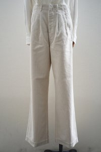 Sans limite　 2 TUCKS コーデュロイ　 col.WHITE