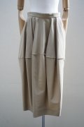 BOWTE　 FINX COTTON DOUBLE CLOTH ORGAN SKIRT　 col.BEIGE