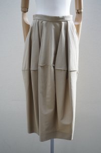 BOWTE　 FINX COTTON DOUBLE CLOTH ORGAN SKIRT　 col.BEIGE