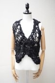 画像1: KAKAN　<br />HANDSPUN  VEST 　<br />col. BLACK (1)
