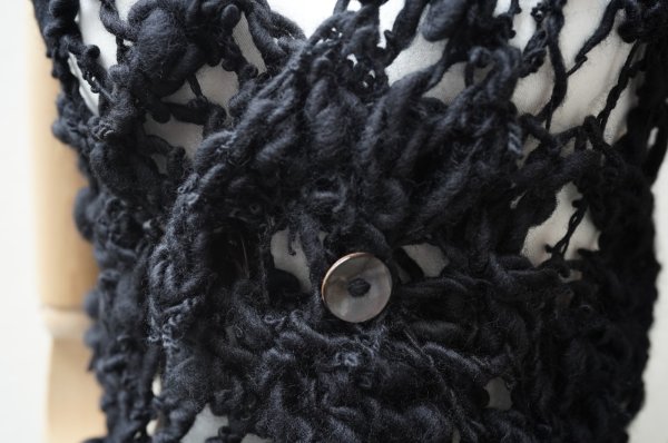 画像2: KAKAN　 HANDSPUN  VEST 　 col. BLACK