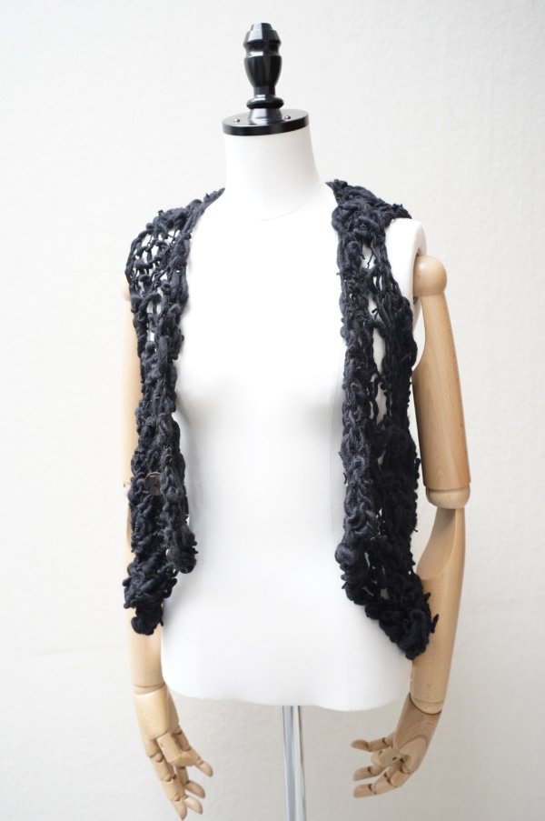 画像3: KAKAN　 HANDSPUN  VEST 　 col. BLACK