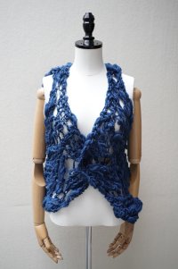 KAKAN　 HANDSPUN  VEST 　 col. D.BLUE