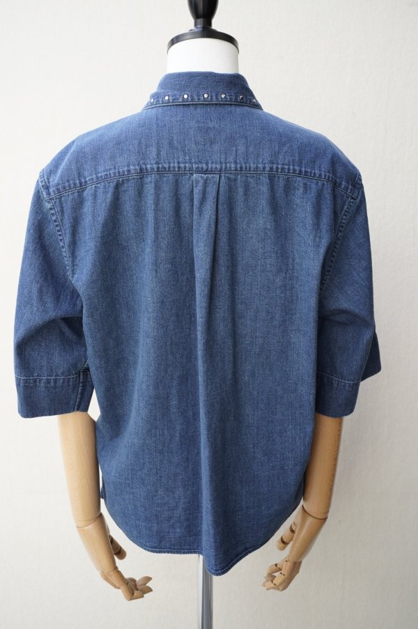 画像6: BOWTE　 8OZ SELVAGE DENIM STUDS SHIRT 　 col.WASH BLUE
