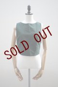  -50% AURALEE　 HIGH DENSITY FINX LINEN WEATHER TANK　 col. DARK GREEN