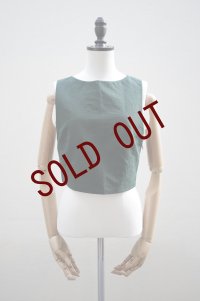  -50% AURALEE　 HIGH DENSITY FINX LINEN WEATHER TANK　 col. DARK GREEN