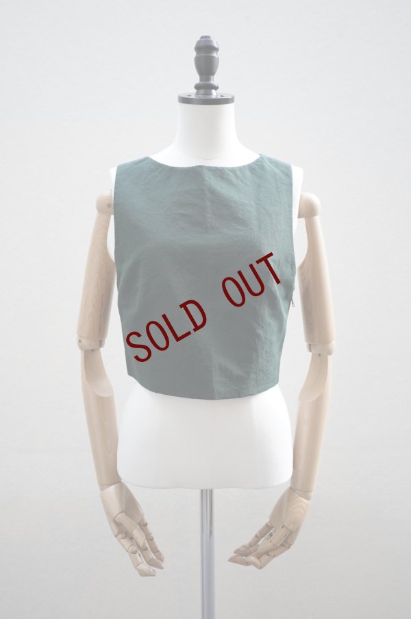 画像1:  -50% AURALEE　 HIGH DENSITY FINX LINEN WEATHER TANK　 col. DARK GREEN