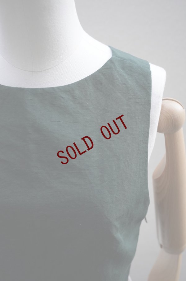 画像2:  -50% AURALEE　 HIGH DENSITY FINX LINEN WEATHER TANK　 col. DARK GREEN