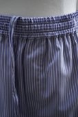 画像2: -50%  AURALEE　<br />SUPER FINE WOOL STRIPE SHORTS　<br />col. SAX BLUE STRIPES (2)