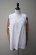 Sans limite　 TCパイルタンクトップ　 col.WHITE