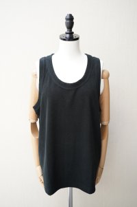 Sans limite　 TCパイルタンクトップ　 col.BLACK