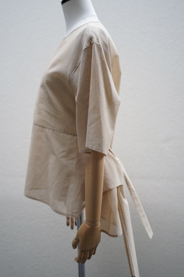 画像4: TENNE HANDCRAFTED MODERN　 ORGANZA HALF SLEEVE PULLOVER　 col. CAMEL