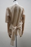 画像6: TENNE HANDCRAFTED MODERN　 ORGANZA HALF SLEEVE PULLOVER　 col. CAMEL (6)