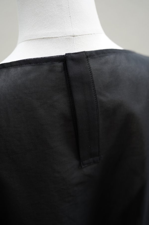 画像7: TENNE HANDCRAFTED MODERN　 ORGANZA HALF SLEEVE PULLOVER　 col. BLACK