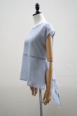 画像2: TENNE HANDCRAFTED MODERN　 ORGANZA NO SLEEVE PULLOVER　 col. BLUE GREY (2)