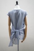画像3: TENNE HANDCRAFTED MODERN　 ORGANZA NO SLEEVE PULLOVER　 col. BLUE GREY (3)