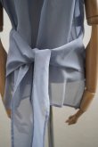 画像4: TENNE HANDCRAFTED MODERN　 ORGANZA NO SLEEVE PULLOVER　 col. BLUE GREY (4)
