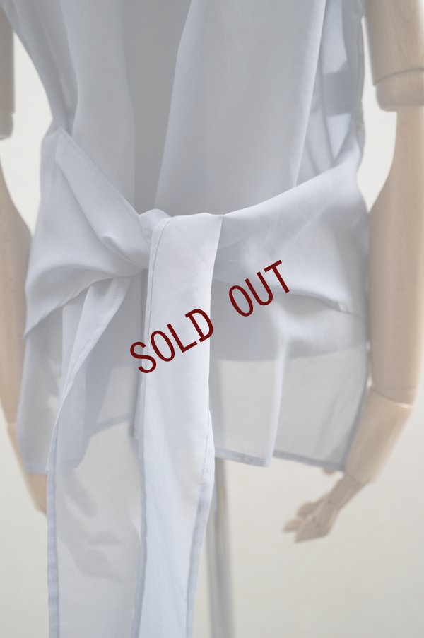 画像4: TENNE HANDCRAFTED MODERN　 ORGANZA NO SLEEVE PULLOVER　 col. BLUE GREY