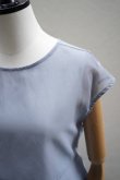 画像6: TENNE HANDCRAFTED MODERN　 ORGANZA NO SLEEVE PULLOVER　 col. BLUE GREY (6)