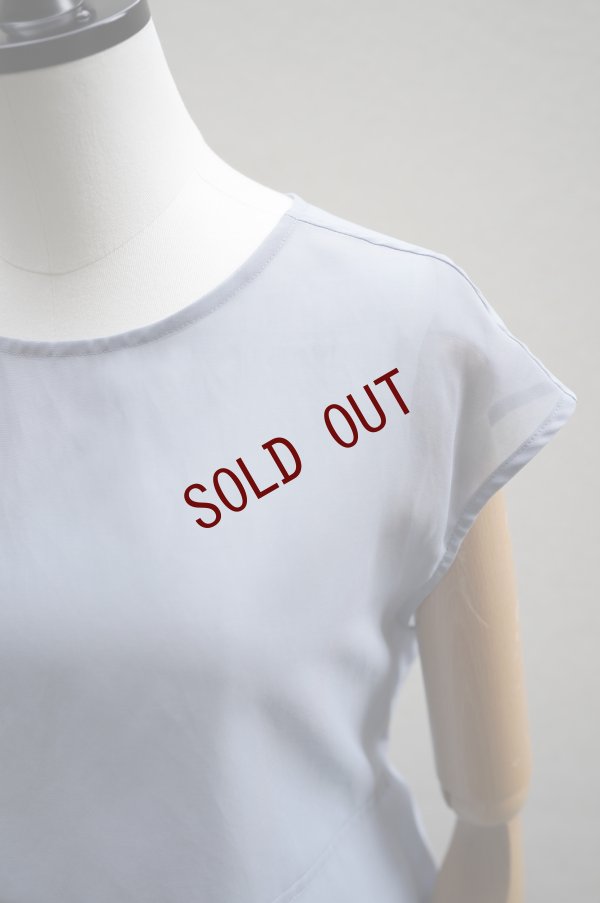 画像6: TENNE HANDCRAFTED MODERN　 ORGANZA NO SLEEVE PULLOVER　 col. BLUE GREY