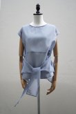画像7: TENNE HANDCRAFTED MODERN　 ORGANZA NO SLEEVE PULLOVER　 col. BLUE GREY (7)