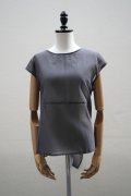 TENNE HANDCRAFTED MODERN　 ORGANZA NO SLEEVE PULLOVER　 col. GREY