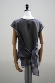 画像3: TENNE HANDCRAFTED MODERN　 ORGANZA NO SLEEVE PULLOVER　 col. GREY (3)