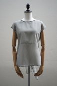 画像1: TENNE HANDCRAFTED MODERN　<br />ORGANZA NO SLEEVE PULLOVER　<br />col. GREEN (1)