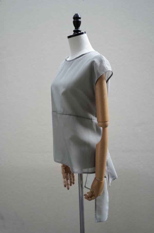 画像2: TENNE HANDCRAFTED MODERN　 ORGANZA NO SLEEVE PULLOVER　 col. GREEN