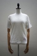 Cecile Tulkens　 TEE SHIRT CT LTD V NECK COTTON GARMENT　 col. WHITE