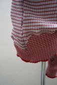 画像9: Cecile Tulkens　 JUMPER CT LTD V NECK COTTON GARMENT　 col. Lt.BLUE/RED
