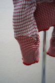 画像7: Cecile Tulkens　 JUMPER CT LTD V NECK COTTON GARMENT　 col. Lt.BLUE/RED (7)